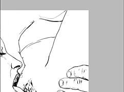 Speed Drawing Of Ffm Threesome By Artist Kramer Krameroff