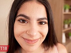 fit18 - angel gostosa - casting tattoo free brazilian with hairy pussy in bodysuit