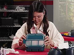 lulu chu is surrounded by seven asian sluts. they fist her and facesit her in a wet lesbian session.