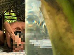 Giving massages on the beach to tourists while playing good music