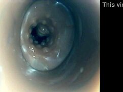 Internal View of Pussy Fuck Ending in Big Cumshot