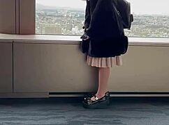 First Remote Vibrator Date Gets Soaking Wet, Can't Hold Back, Interrupts Healthy Date. Rough Outdoor Play with Big Tits and Tight Pussy.