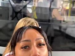 Walking Girls With Leashes In Sao Paulo Center