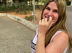 Walking Girls With Leashes In Sao Paulo Center