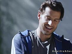 Brunette Babe Fucks Her Handsome Coach Hard!