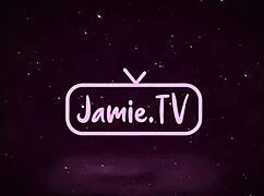 Sensual and Sexy Petite Brunette in Bisexual Threesome with Big Cocks