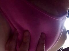 blonde strips naked in bed and invites you to call her whatsapp number for a fee