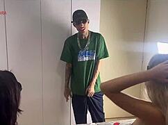 Dutra Sura Presents Mii Angel To Her Cousin With Big Cock These Three Made A Naughty Menage