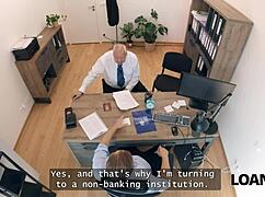 Horny Teen Mina K Shows Body for Loan