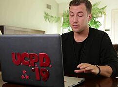 Webcam catches boyfriend cheating with deepthroat facial