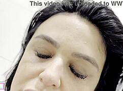 My Chubby Brazilian Neighbor Almost Died Trying To Give A Blowjob To A Big Black Cock