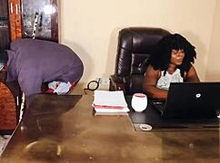 does the innocent cleaner want free sex from her boss?