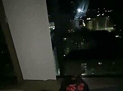 los angeles balcony fuck caught with big ass and monster cock orgasm