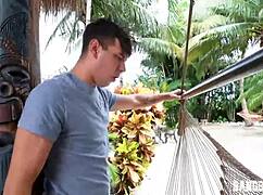 shy teen deepthroats during wet interruption