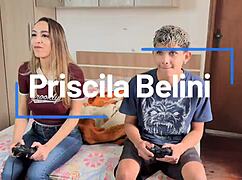 I came hard sitting on my half-brother's dick while stepmom was out 😈