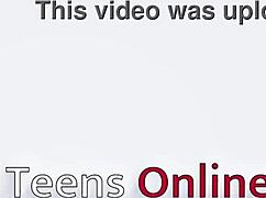 real 18 year old gives oily handjob