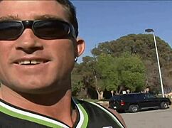 Busty brunette takes dick until her face is covered in cum.