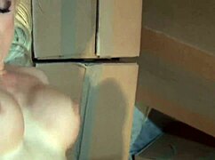 blonde step mom in thigh high fishnet stockings passionately rides big cock - cindy behr