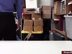 lilly hall caught shoplifting and gets her pussy fucked