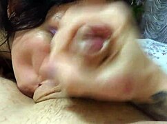 hot milf sucked me off near christmas tree, i cummed a lot! pov amateur fun