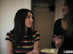 gizelle blanco casually spies on maya and hazel in the room