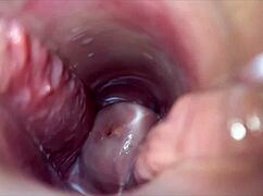 Watch that pussy orgasm up close? Vaginal climax here.