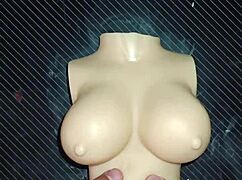 Dolly begs for double penetration, creampie on her tits.