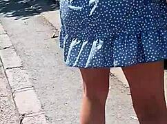 Publicly on the street naked