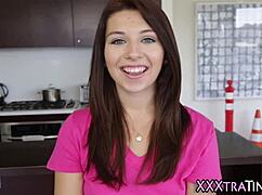 Petite Teen Dribbles Cum