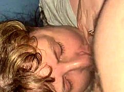 wife sucking my cock in homemade video