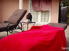 Sara Jay In Black Bikini Intriguingly Plays By The Pool With Toys And Vibrator