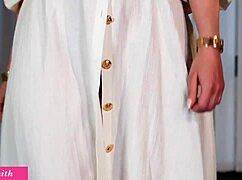 awesome try on reveals enticing upskirt views