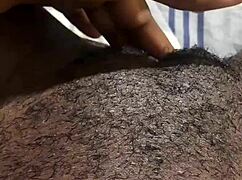 in this casual homemade video, a black amateur plays with her wet pussy until orgasm