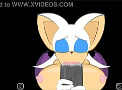 rouge interrupts shadow to suck the big cock extra secret scene