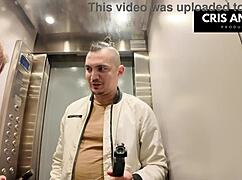 Blackout Spain: Stuck In Elevator, She Fucks Married Neighbor Hard