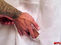 Mylfex - Stepmom Accidentally Anal Fucked By Her Stepson Trough Shower Hole