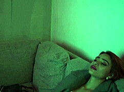 The beautiful Yaira and her girlfriend spend the night at home, getting intimate