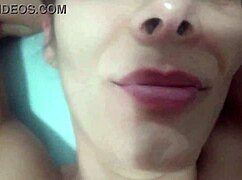 Brazilian couple in dorm with intense push and stallion climax