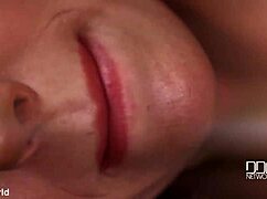 Russian beauty bangs her pink pussy with big banana. Oh man, it's so wild and fun!