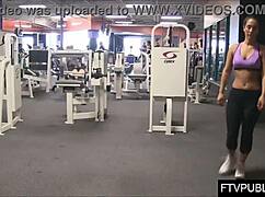 Public Gym Adventures with Flashing and Outdoor Fun