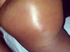 juicy ebony ass gets bent over for doggystyle fucking