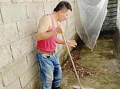 The beautiful perverted busty boss fucks her old employee hard in the homemade video