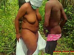 Bbw outdoor - I make her cum twice with my big dick!