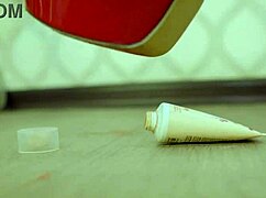 Crushing Makeup with Red High Heels