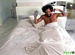 Intense Nuru Truck Massage: Lacey Jayne James Angel's Big Ass Busty Masseuse Makes House Call