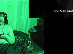 naked brunette bbw with long hair and glasses explores lake house playthrough part five, showcasing big natural tits