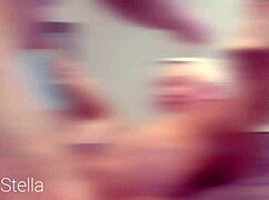 Stretching My Shaved Milf Pussy With His Dick Sleeve - Milf Stella Freebie