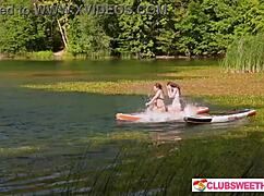 Three Girls Share One Cup At Club Sweethearts.