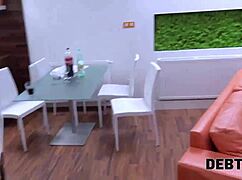 Debt4k sweet student has no job to pay rent