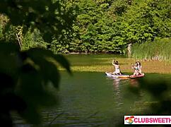 Three Girls Share One Cup At Club Sweethearts.